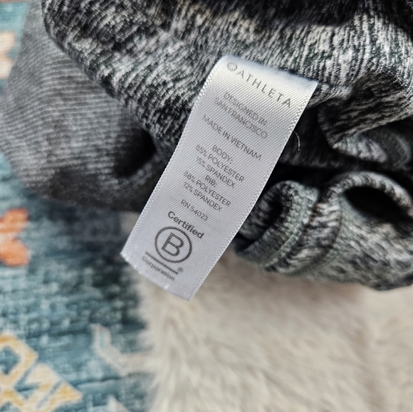 Athleta Women's Size S Exhale Heel Tight Leggings Softluxe Gray 511157 - Picture 5 of 7